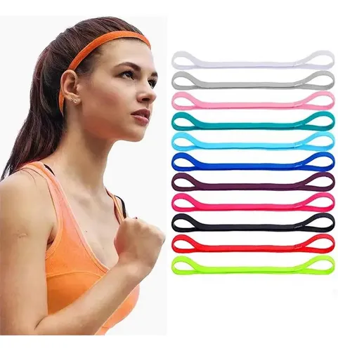 12 Cintas Para El Pelo De Silicona Antideslizantes Ti