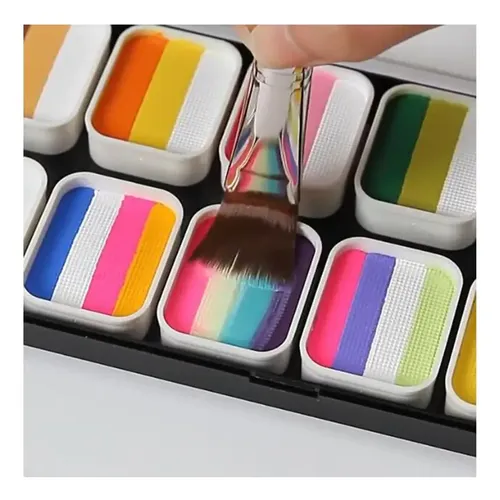 V Aplicable A Pintura Facial, 12 Colores, Maquillaje Infanti