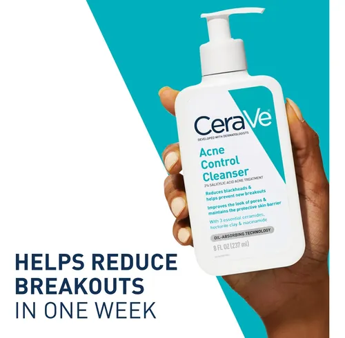 Jabón Facial Para Tratamiento Del Acné Cerave, Ácido Salicíl Acneica