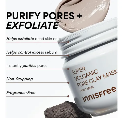Máscara De Arcilla Innisfree Super Volcanic Pore Con Racimos