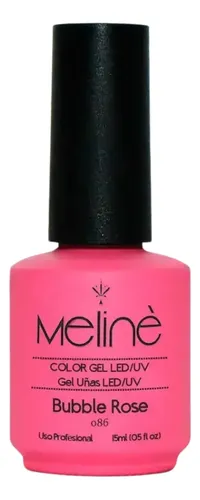 Meline Esmalte Semipermanente Gel Led/uv 086 Bubble Rose