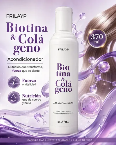 Acondicionador Frilayp Biotina Y Colageno Fortaleza X370ml