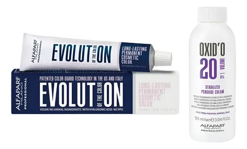 Alfaparf Milano | Tintura Evolution | Pomo + Oxidante 60ml Tono 5.22 – Castaño claro irizado intenso