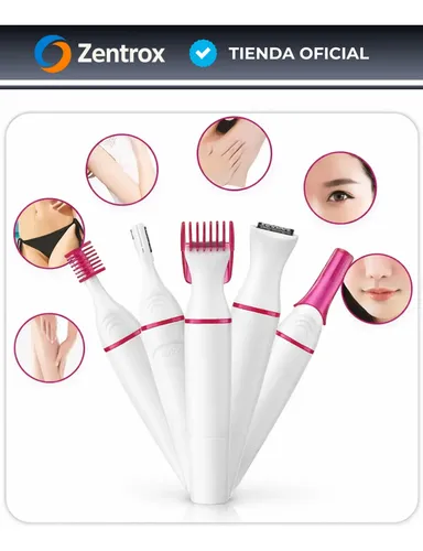 Depiladora Afeitadora Mujer 5 En 1 Facial Corporal Sin Dolor