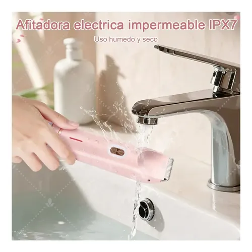 Afeitadora Eléctrica Portátil Para Mujer, Doble Cabezal, Qy