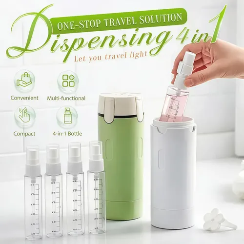 Dispensador De Loción Cosmética 4 En 1 Para Viaje