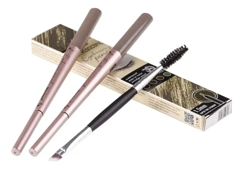 Lápices De Cejas Marrón Oscuro 2 Unidades Maquillaje Profesi