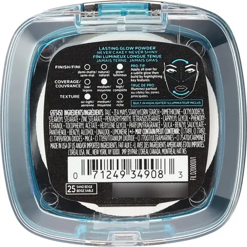 Polvo Compacto L’oréal Paris Pro Glow Cocoa 0.31 Oz