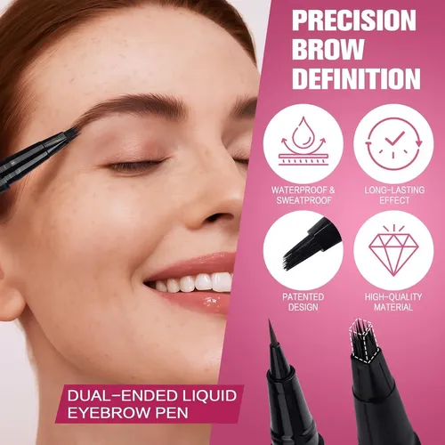 Pen Líquido Para Cejas 2 En 1 Susikeki Brown