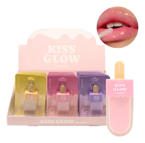 Labial Lip Gloss Kiss Glow Hidratación P/ Labios City Girl