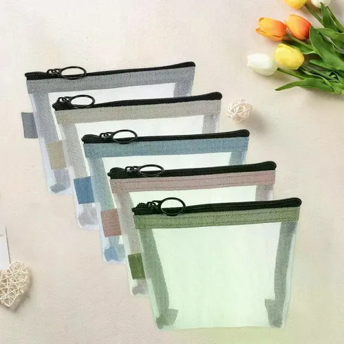 Bolsa De Cosméticos De Malla H 5x Mini Pouch R