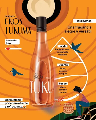 Perfume Mujer Frescor Tukuma Ekos Natura 150ml Ed Limitada