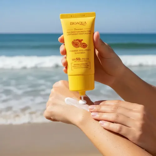 Protector Solar Multifunción Con Cúrcuma Spf50 50g Bioaqua