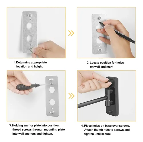 Espejo De Maquillaje Con Aumento Montado En Pared Ffowcye 8