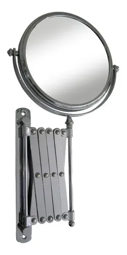 Espejo Extensible Tijera Aumento X5 Brazo 50 Cm Baño Pared