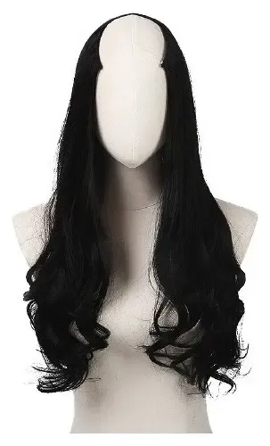 Cabello Cortina Peluca U Fibra Natural Ondulada Bambú 180 G