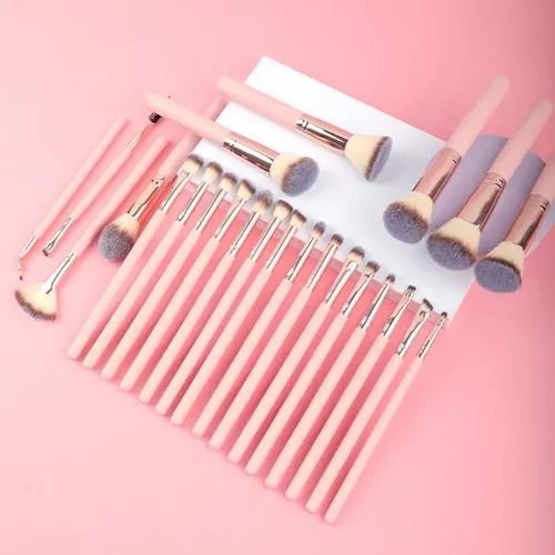 Ry. Set De Brochas De Maquillaje Rosas Genéricas De 24 /cj