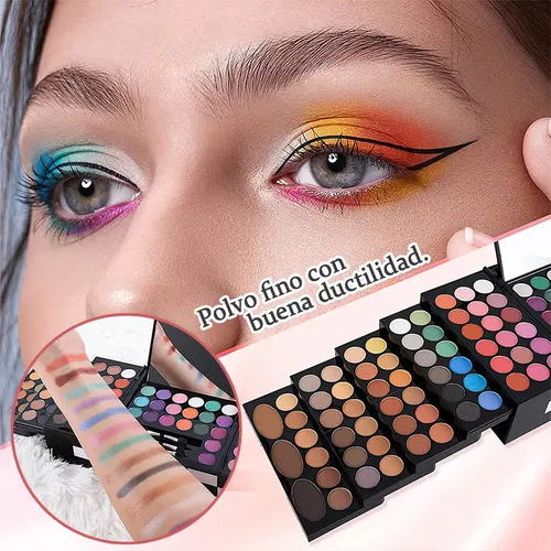 Set Paleta De Maquillaje 148 Colores Miss Rose Para