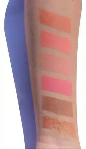 Paleta De Rubor Contorno Y Bronzer Rude Cosmetics Undaunted 6 Tonos Polvo