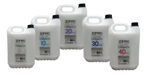 Crema Oxidante 20 Volumenes Zantto X 5 Litros Tono 20 vol