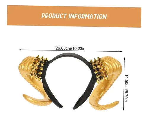 A Compatible Una Diadema Con Adorno De Cuerno For El Pelo. .