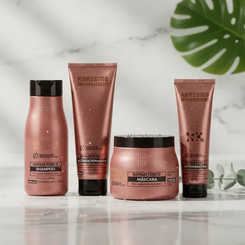 Hairssime Repair Force Kit Shampoo+acond+masc+ Nutrikeratina