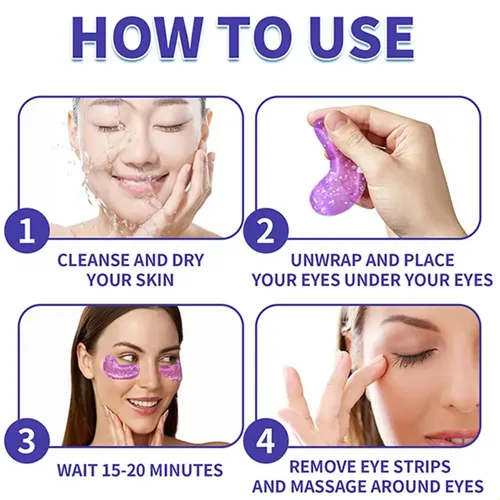 15 Pares De Parches Hidratantes De Colágeno Para Ojos