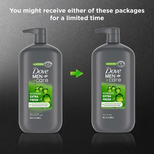 Gel De Baño Men + Care Extra Fresh 24 Horas Para Dove