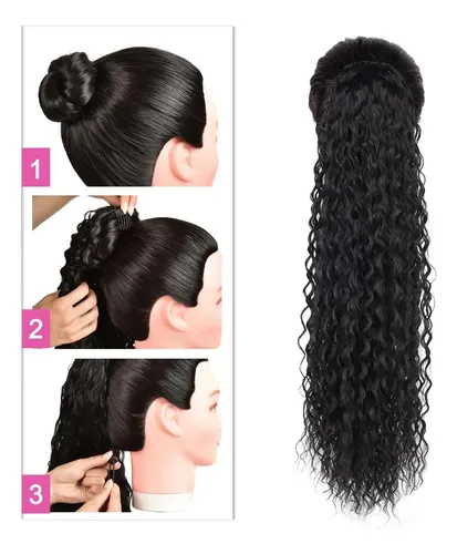 Coleta Postiza De Rulos Ponytail Largas Curly Extension Cola