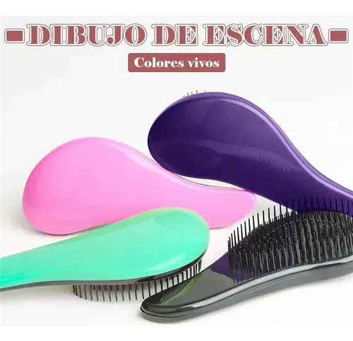 12pc Cepillos Para Alisadores Masaje Peine Para Cabello Rosa