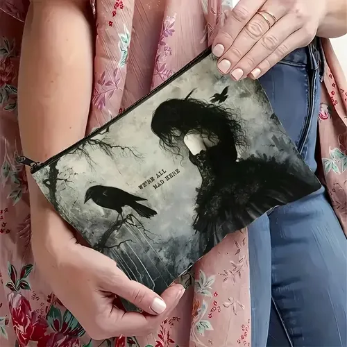 Bolsa De Cosméticos Gothic Crow Moonlit Forest, 5 Unidades 1 Fairy