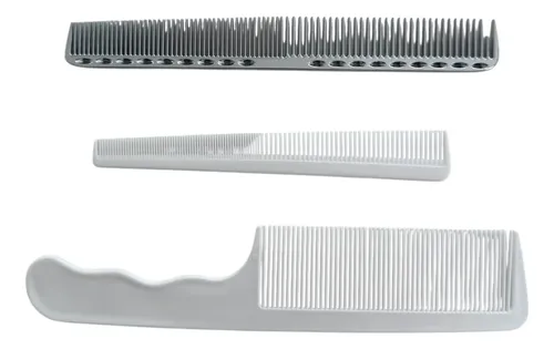 Set De Peines Por 3 Unidades De Corte Peluquería Y Barbería