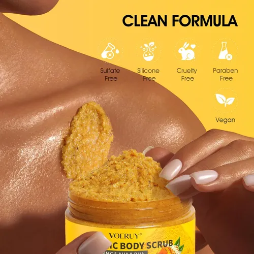 Exfoliante Corporal Voeruy Con Cúrcuma Y Aha, 30 Ml