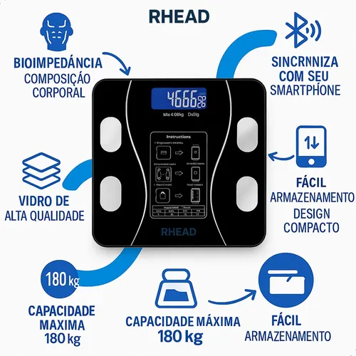 . Tiri Báscula Corporal Digital De Bioimpedancia Con .