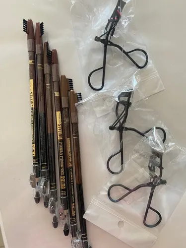 Delineador De Ojos Y Cejas Lápiz Pink 21 Set X12 2 En 1