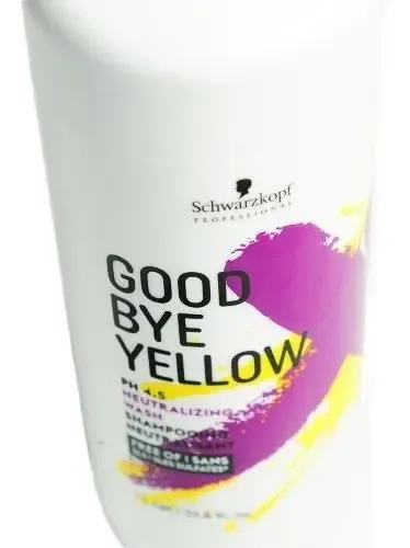 Shampoo Schwarzkopf Good Bye Yellow Matizador Sin Sulfato 1l
