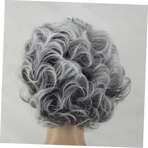 S Jf 1 Pc Pelucas De Anciana Peluca Gris Pelucas Mujeres Jf