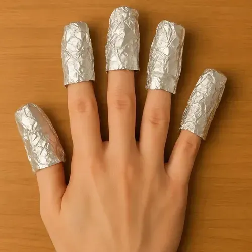 Papel Aluminio Para Remover Esmalte Semi Uñas Gel Acrilicas