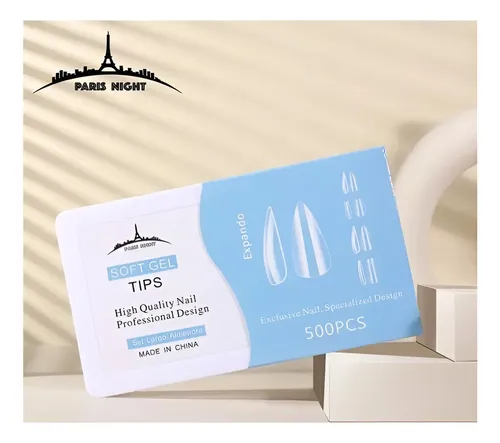 Tips Para Soft Gel Y Press On Paris Night X 100uni.  Premium