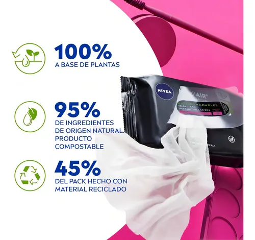 Nivea Micellair Expert Toallitas Desmaquillantes 20 Unidades