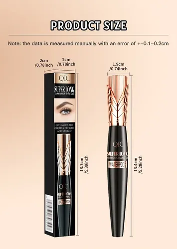 Set De Delineador De Ojos, Rímel Y Lápiz De Cejas Qic Hellok
