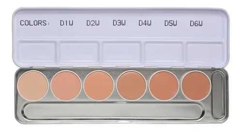 Kryolan Correctores Dermacolor Paleta De 6 – En Varios Tonos