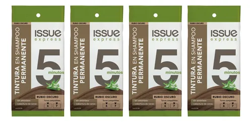 Pack Tintura En Shampoo Issue Express 5 Minutos Rubio