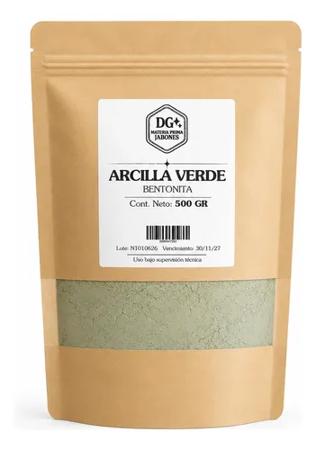 Arcilla Verde Bentonita Marca Dg X 500 Gr