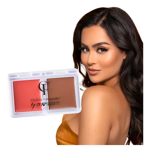 Paleta Dúo Cremosos By Cinthia Contorno Rubor Iluminador Ap