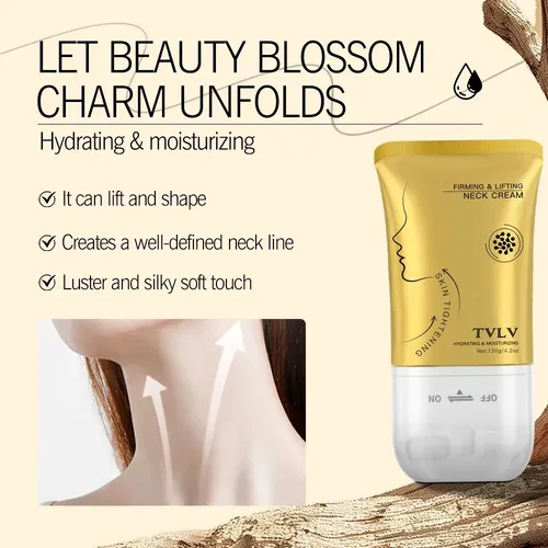 Crema Reafirmante Cuello Tvlv 120g Con Masajeador Todo Tipo