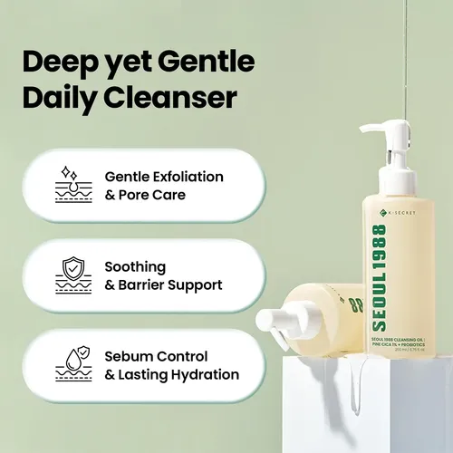 Óleo De Limpeza K-secret Seoul 1988 Cica 200ml Para Pele Sen