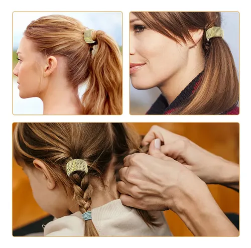 6 Cintas Para El Pelo Para Mujer, Soportes Para Coletas De M