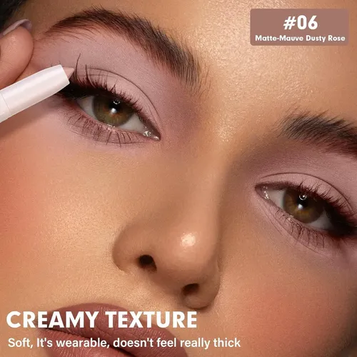 Lápiz De Ojos 3 En 1 Resistente Al Agua Anwuozu 06 Matte