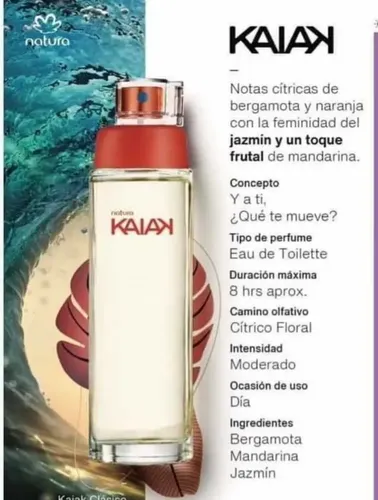 Perfume Femenino Kaiak Clásico De Natura Volumen de la unidad 100 mL
